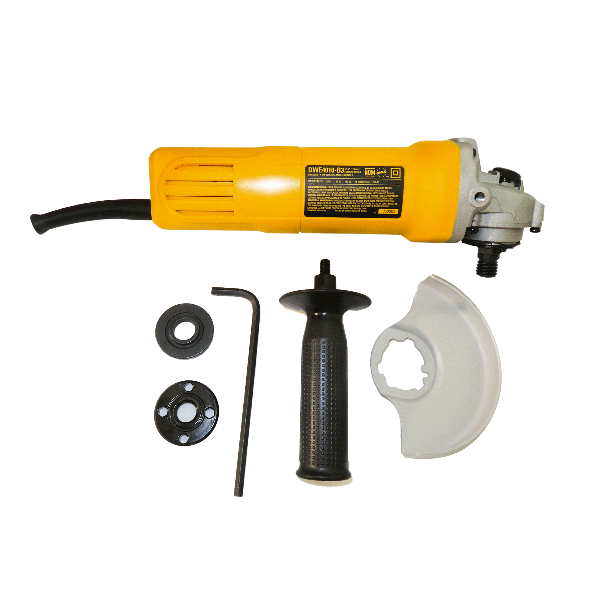 Esmeriladora Mini Angular Dewalt DWE4010 12000 RPM 750 W					 					