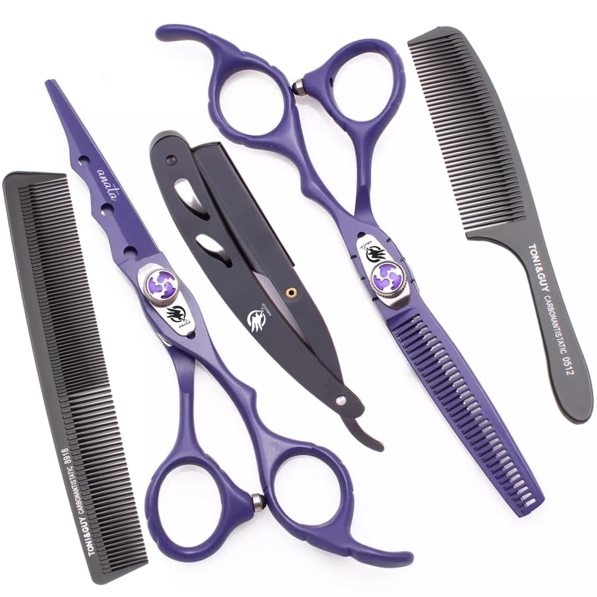 kit Tijeras para corte de cabello profesional ANATA 6 pulgadas