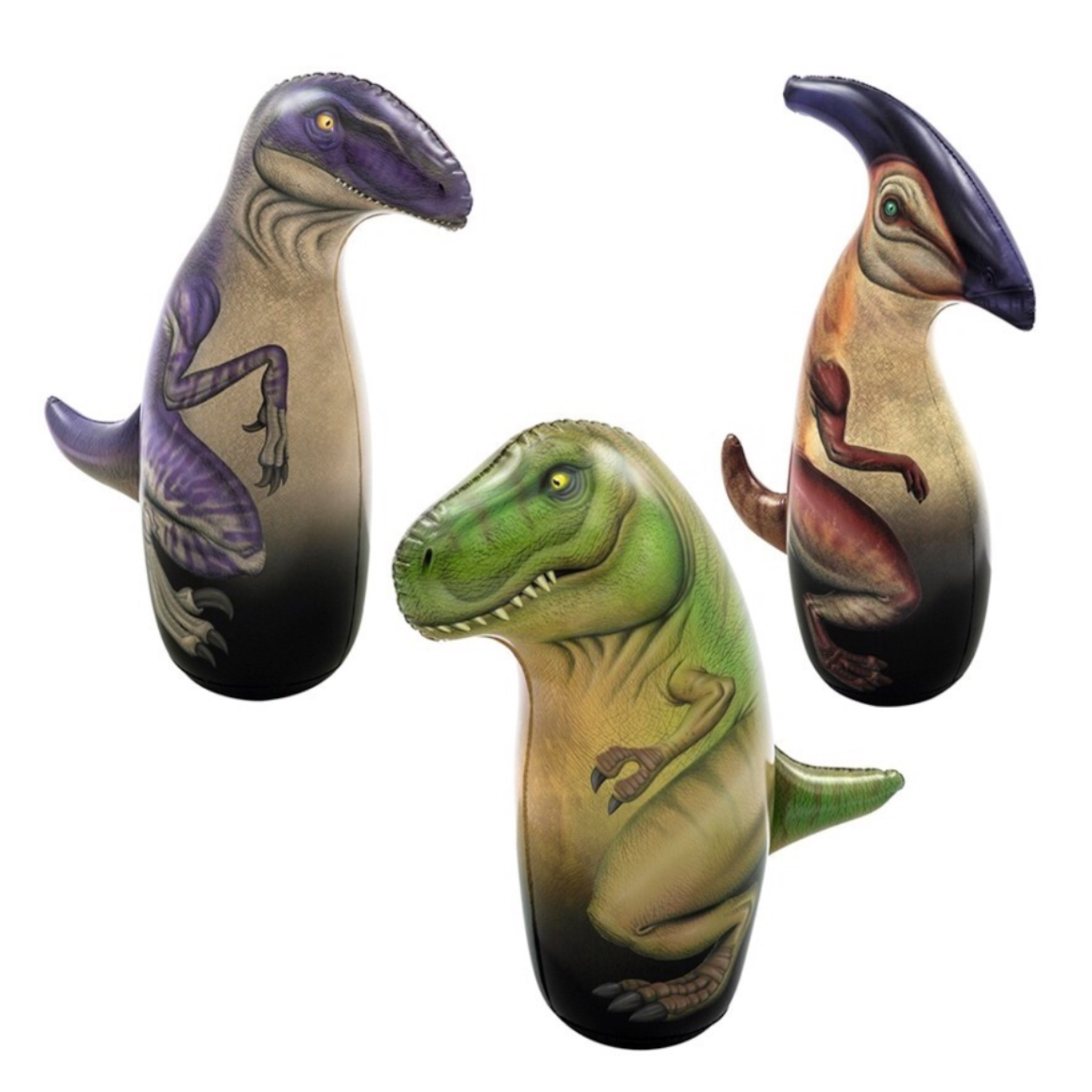 Muñeco Inflable Dinosaurio Punching Bag Para Niño 91x57cm