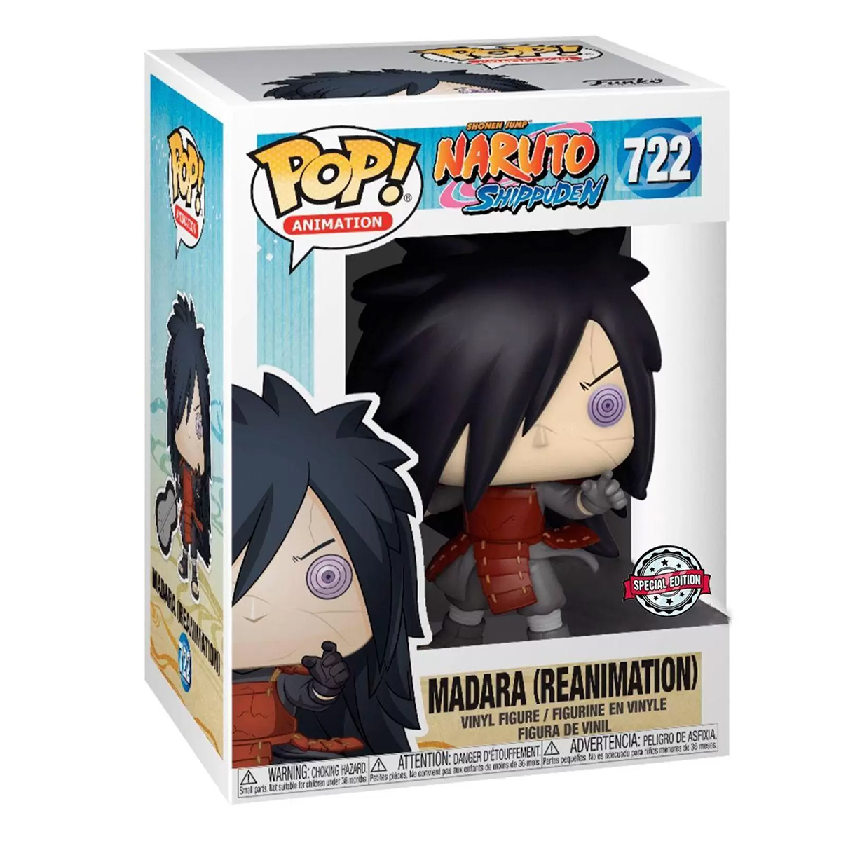 Funko Pop Madara Reanimado #722 Naruto Shippuden Anime Figura Original