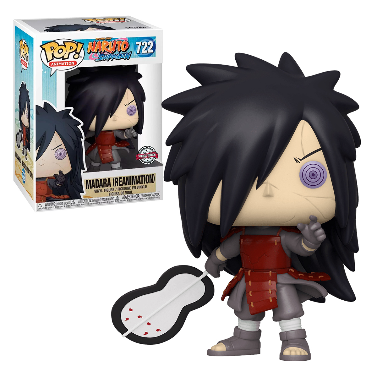 Funko Pop Madara Reanimado #722 Naruto Shippuden Anime Figura Original