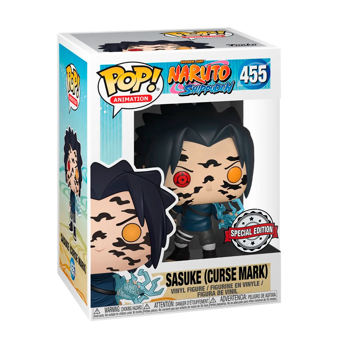 Funko Pop Sasuke Marca De Maldicion #455 Naruto Shippuden Anime Figura Original