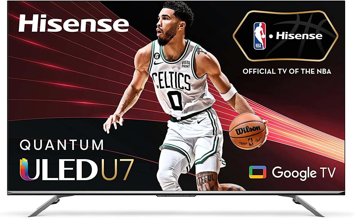 Hisense, Smart Google TV de 55in, Clase U7H Serie Premium Quantum ULED 4K UHD