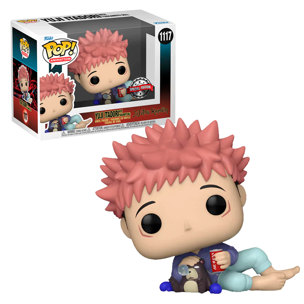 Funko Pop Yuji Itadori Con Tsukamoto #1117 Jujutsu Kaisen Anime Figura Original