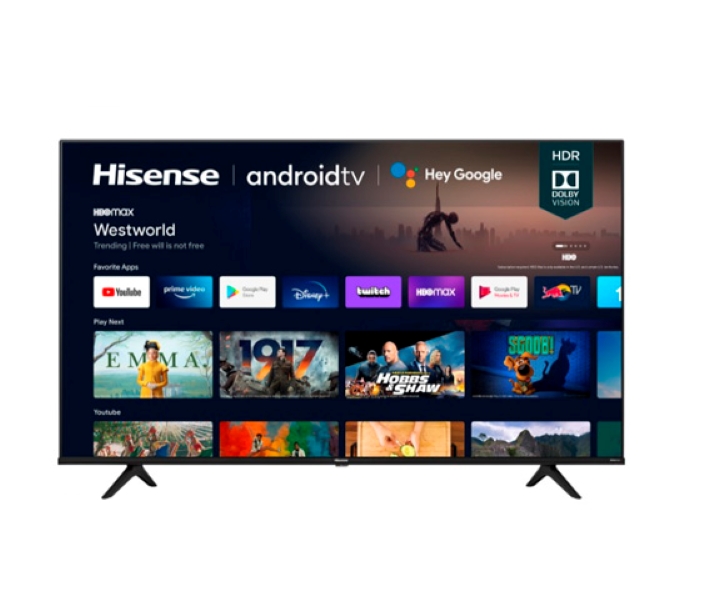 Hisense 55in, Clase 4K UHD LCD, Android, Smart TV, HDR A6G Serie 55A6G