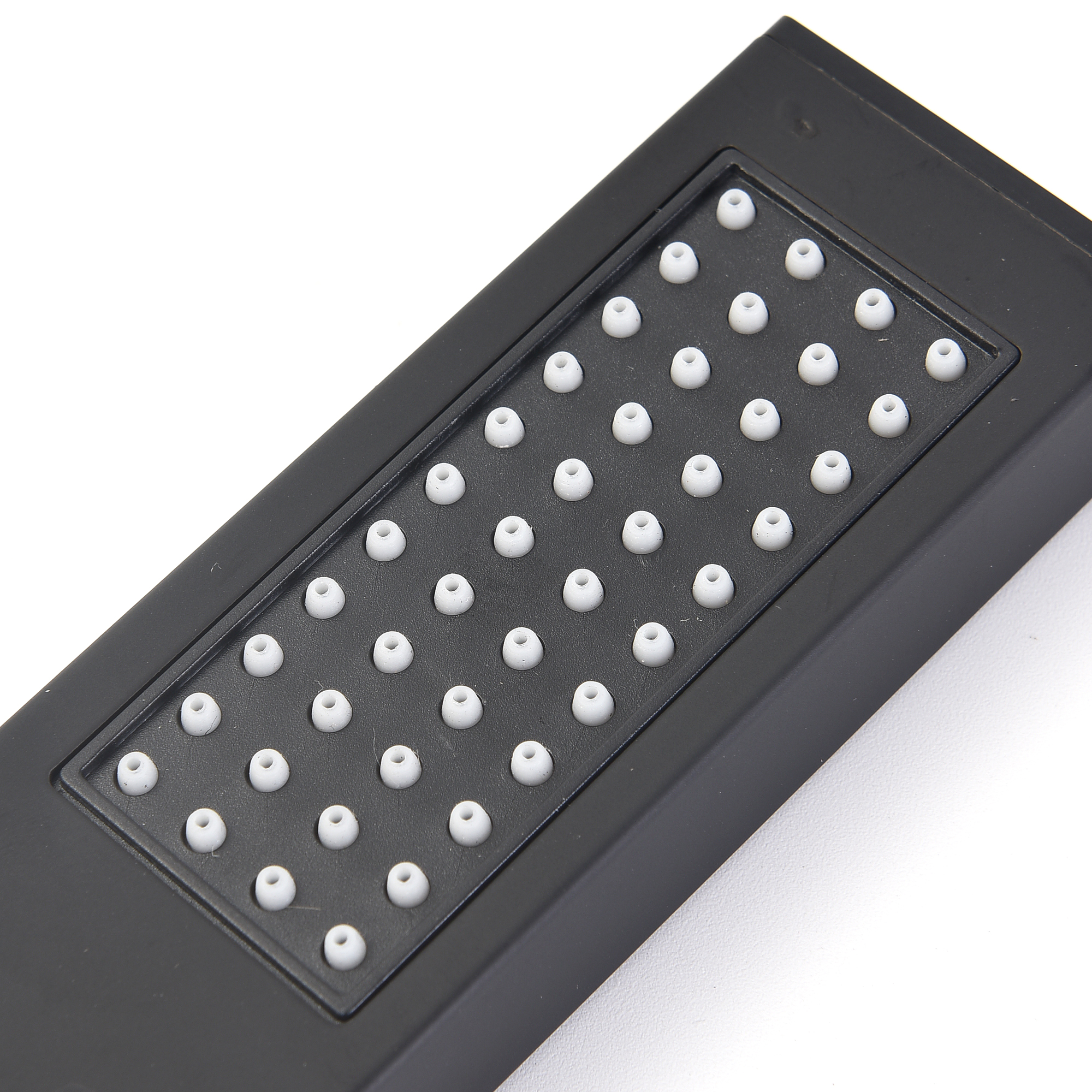 Kit Regadera Negra Cuadrada Tipo Lluvia Monomando Y Teléfono