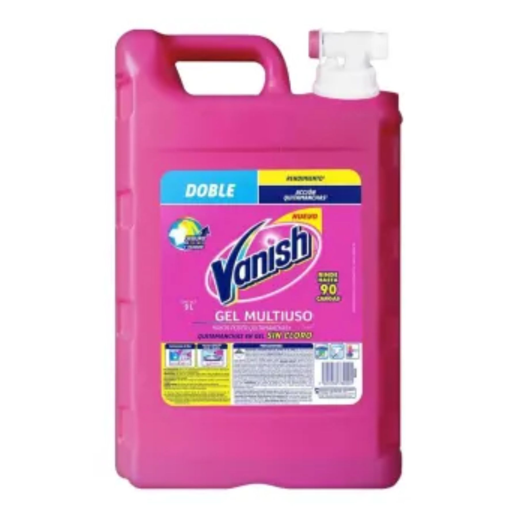 Quitamanchas en Gel para Ropa de Color 9 L Vanish SMS - ROSA