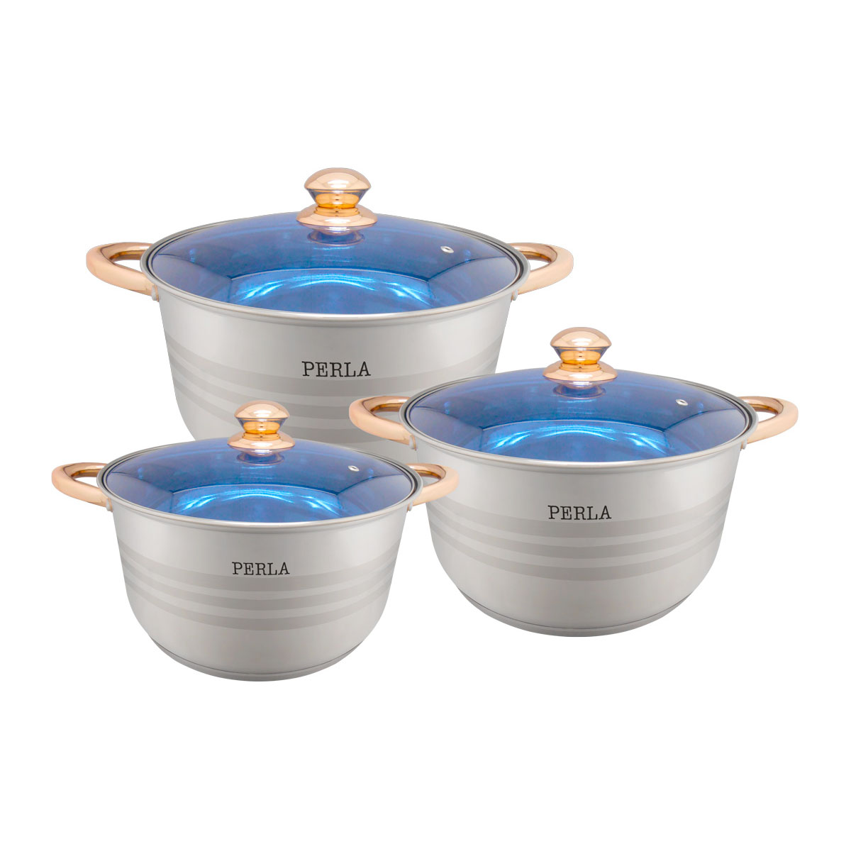 Juego de Ollas Perla Sonia Plus 6pzas, CO-PSP6 JAVAZ Cocina