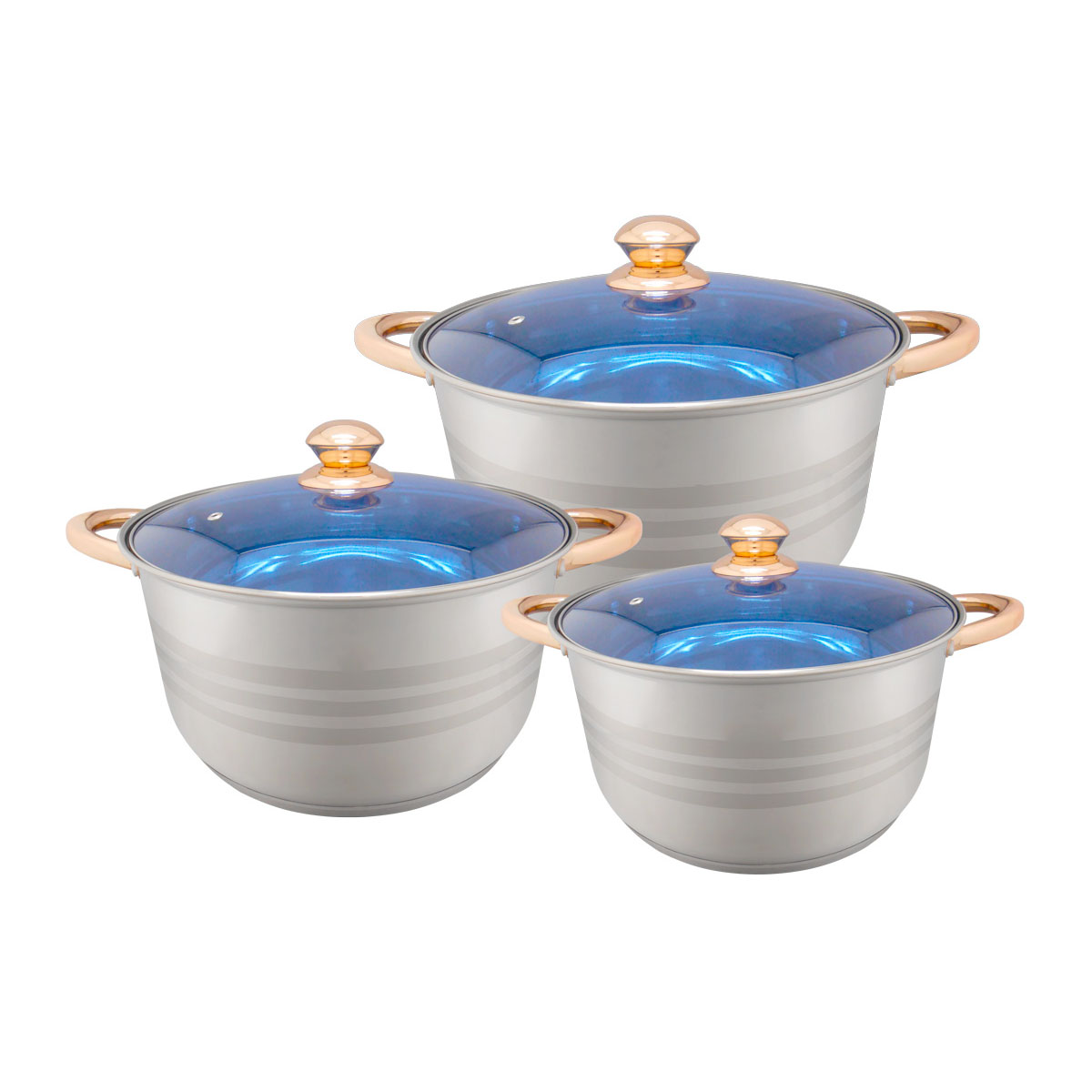 Juego de Ollas Perla Sonia Plus 6pzas, CO-PSP6 JAVAZ Cocina