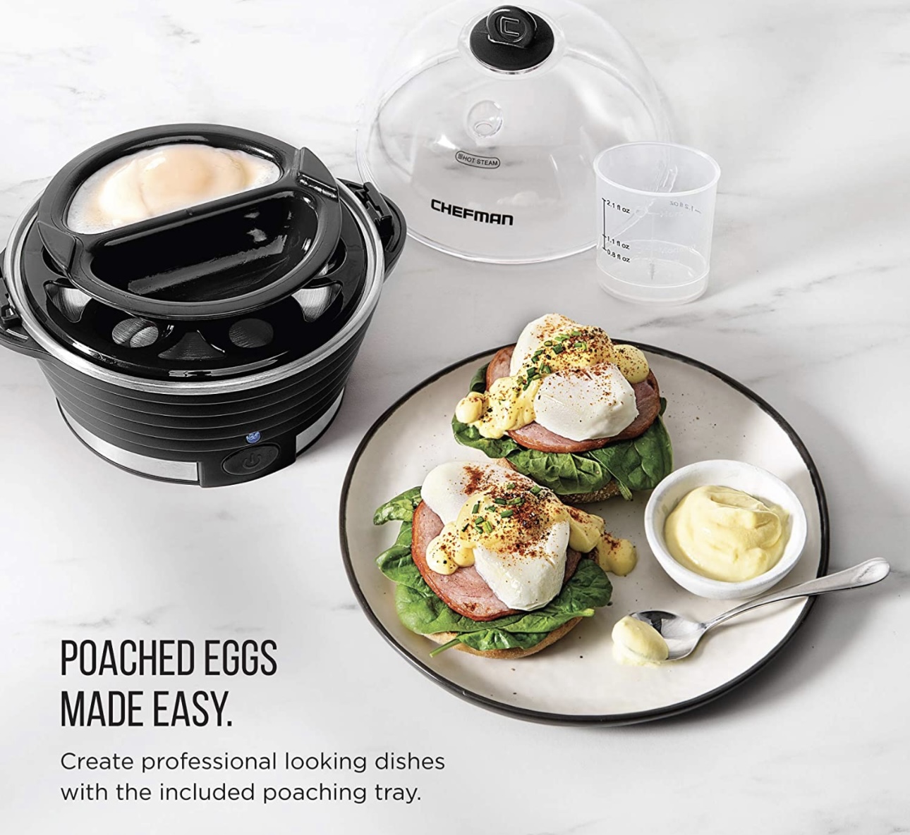 Vaporera Hervidor De Huevos Chefman Eléctrica