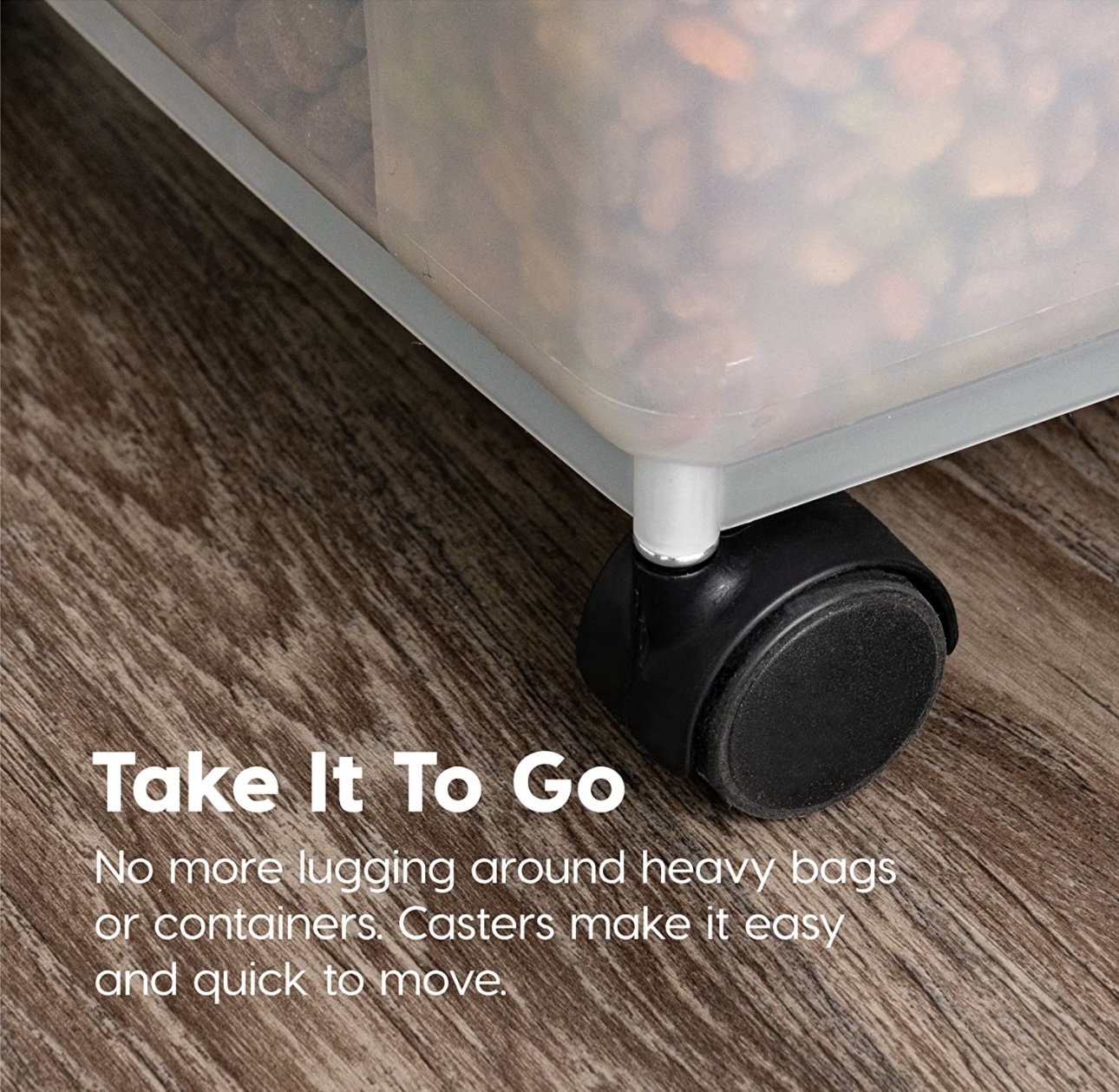 Contenedor De Alimento Perro Gato Croqueta C/ Ruedas 30 Lt