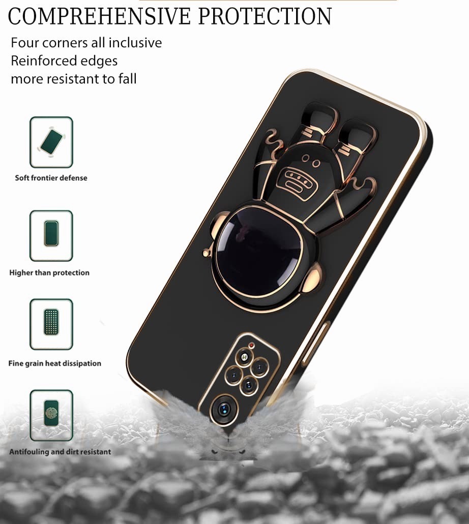 Funda Para Redmi 9A Carcasa Case Soporte De Astronauta negro