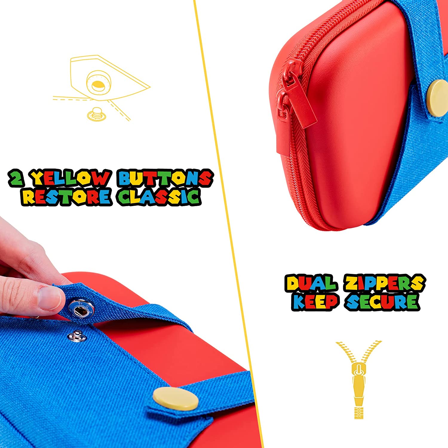 Funda Mario Bros Compatible con Nintendo Switch y Switch OLED