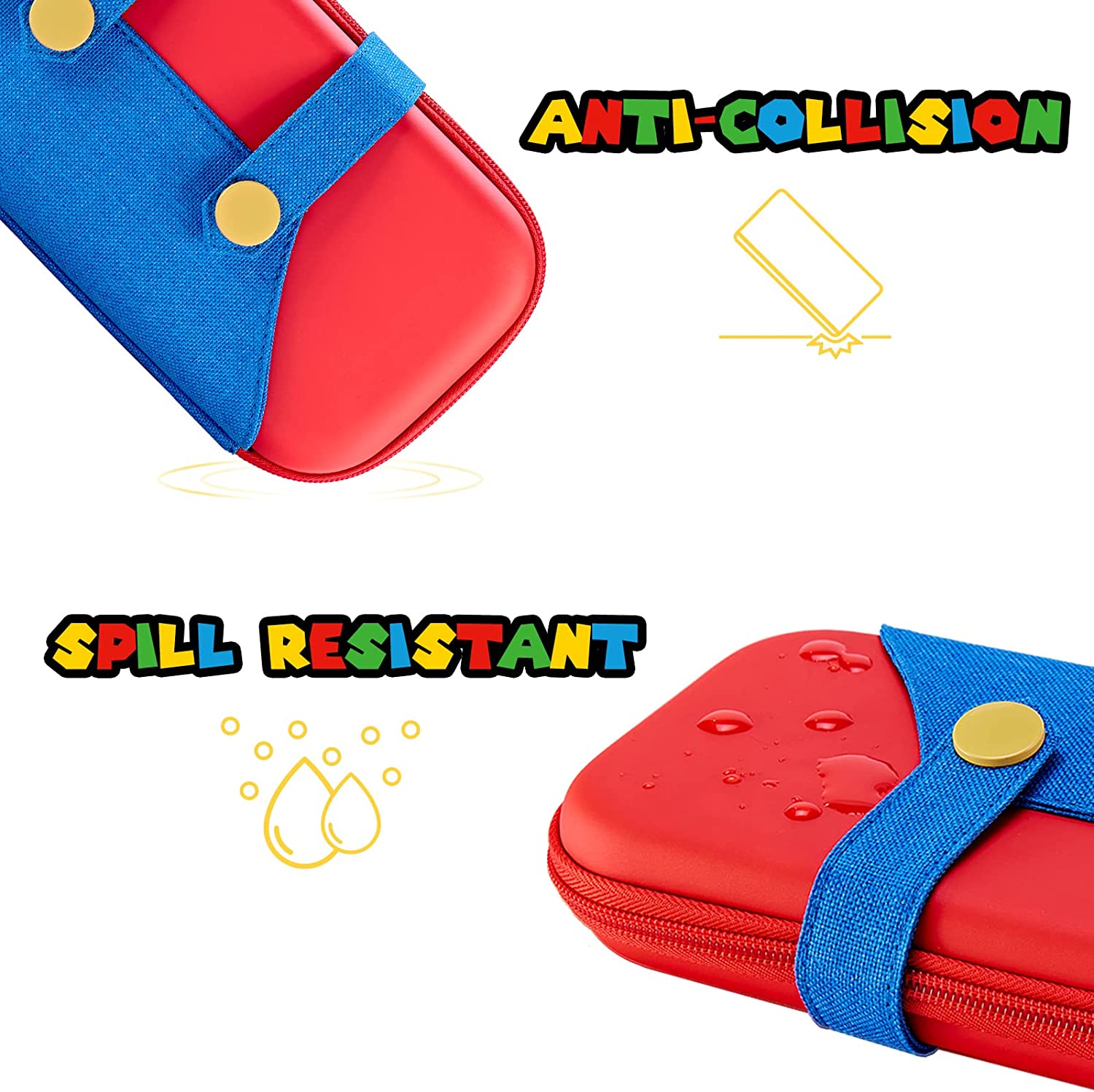 Funda Mario Bros Compatible con Nintendo Switch y Switch OLED