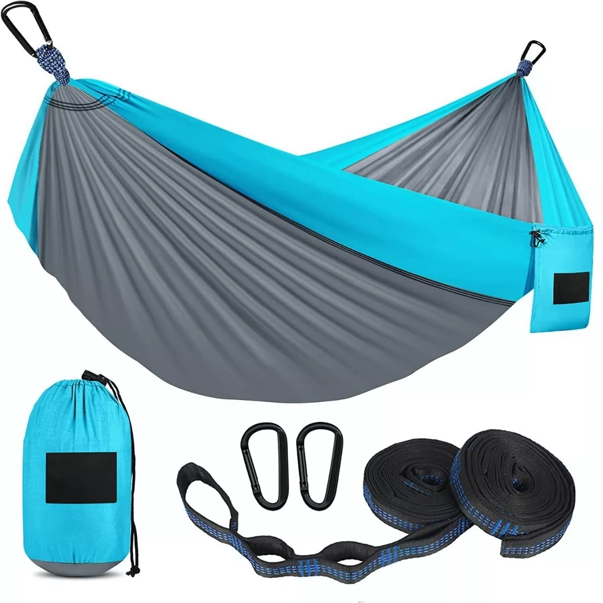 Hamaca Colgante Portatil Nailon Para 2 Personas