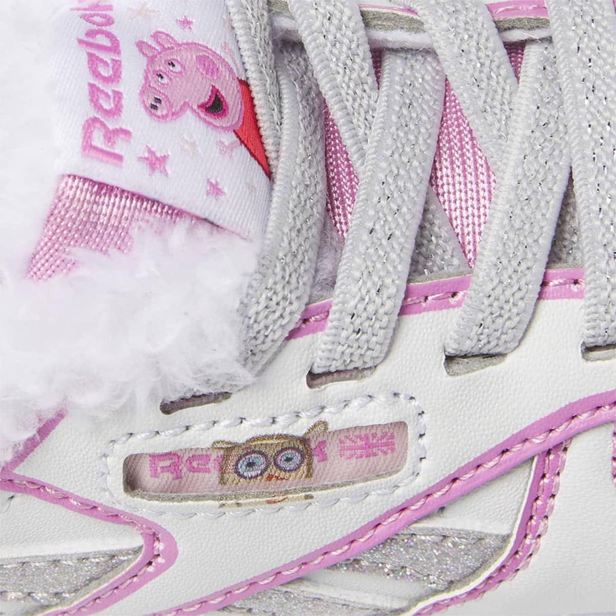 Tenis casual Classic Leather de Reebok con Peppa Pig para niña pequeña, color blanco, mod. 1083862