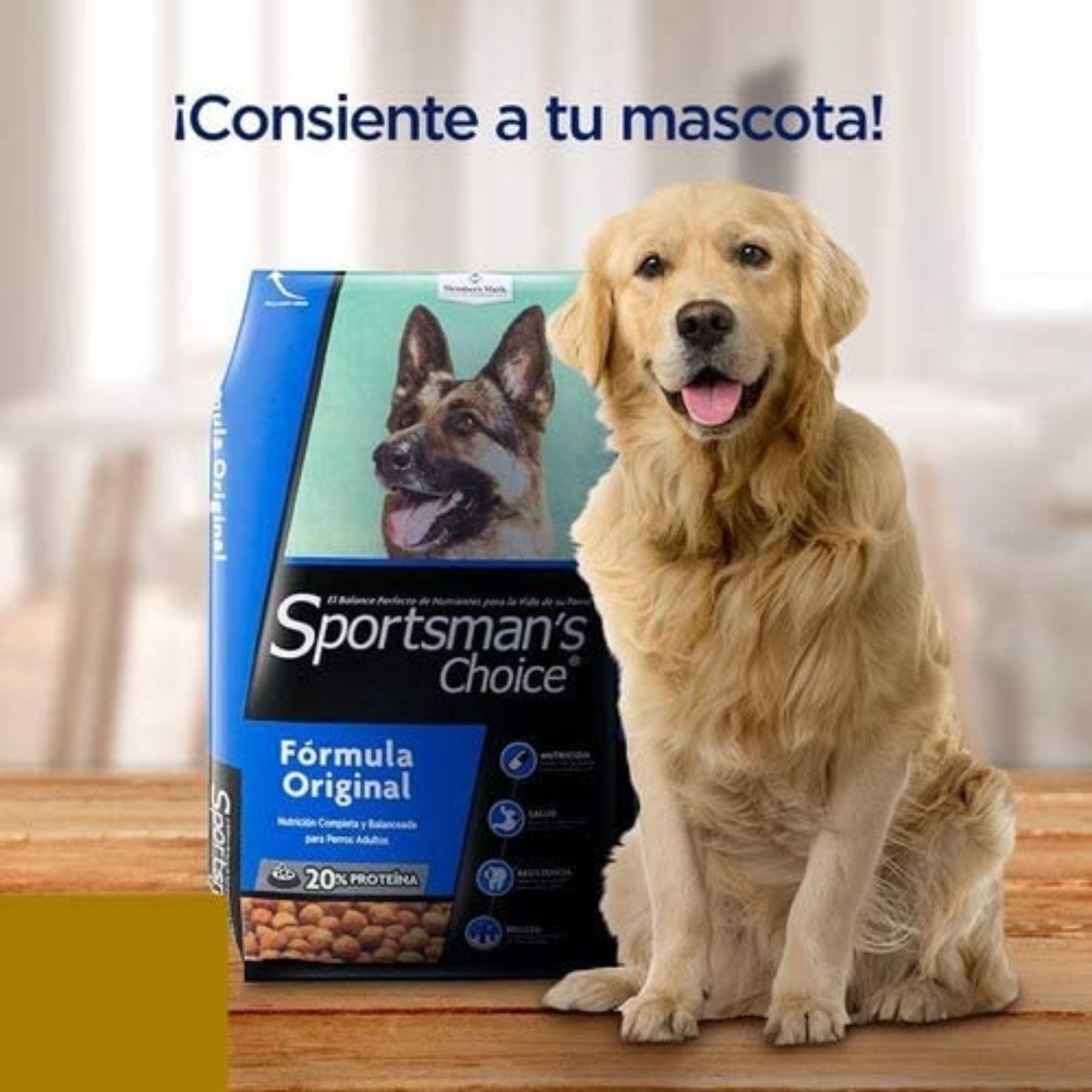 Alimento para Perro Fórmula Original 25kg Sportsmans Choice SMS- AZUL