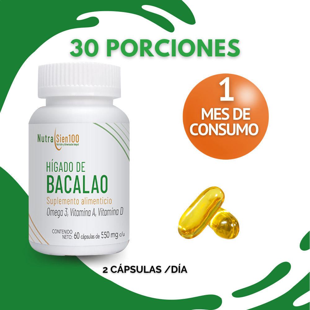 ACEITE DE HÍGADO DE BACALAO – Clientes Frecuentes NutraSien100