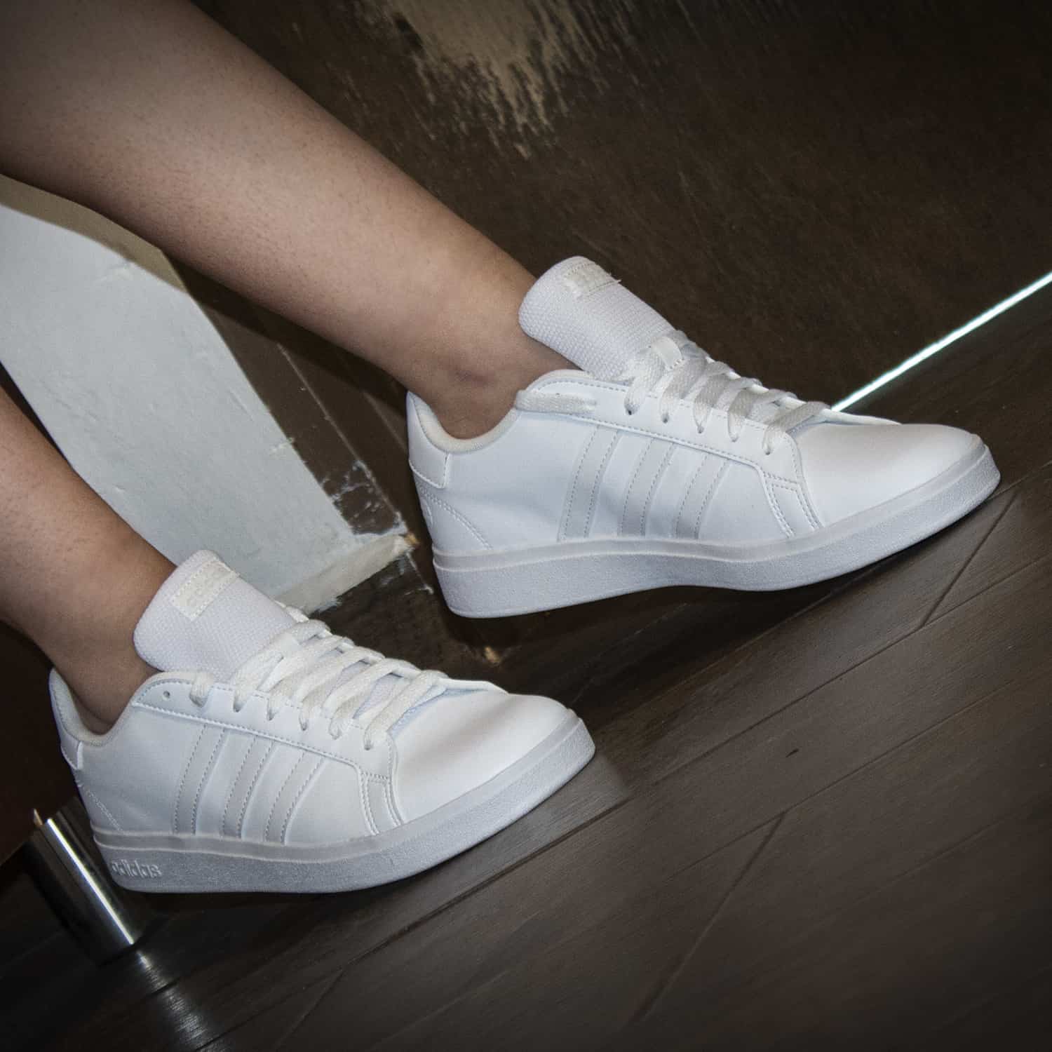 Tenis Adidas Grand Court 2.0 K - FZ6158 - Blanco - Mujer 