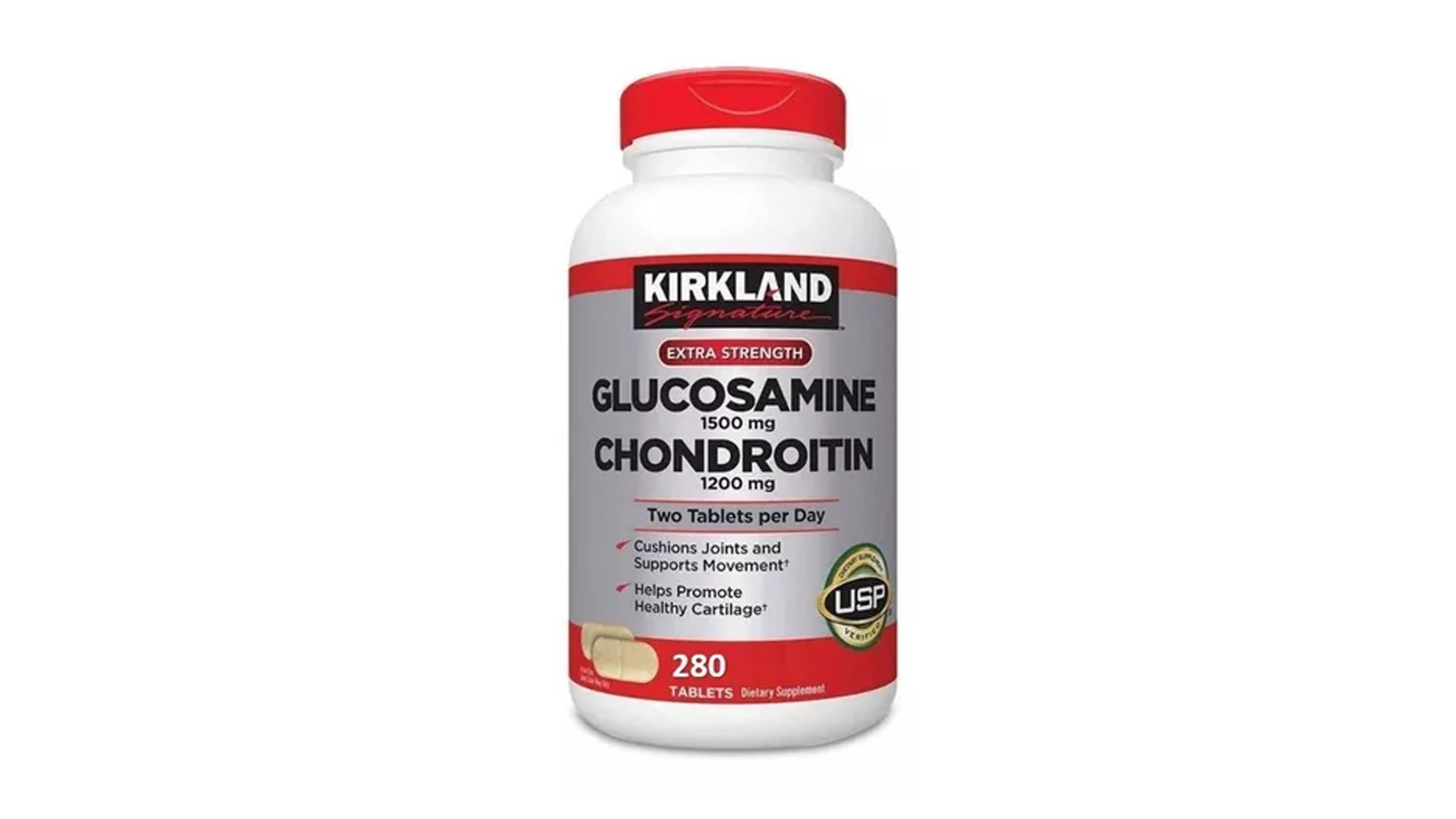 Glucosamina 1500mg Condroitina 1200mg con 280tabs Kirkland Signature Articulaciones 