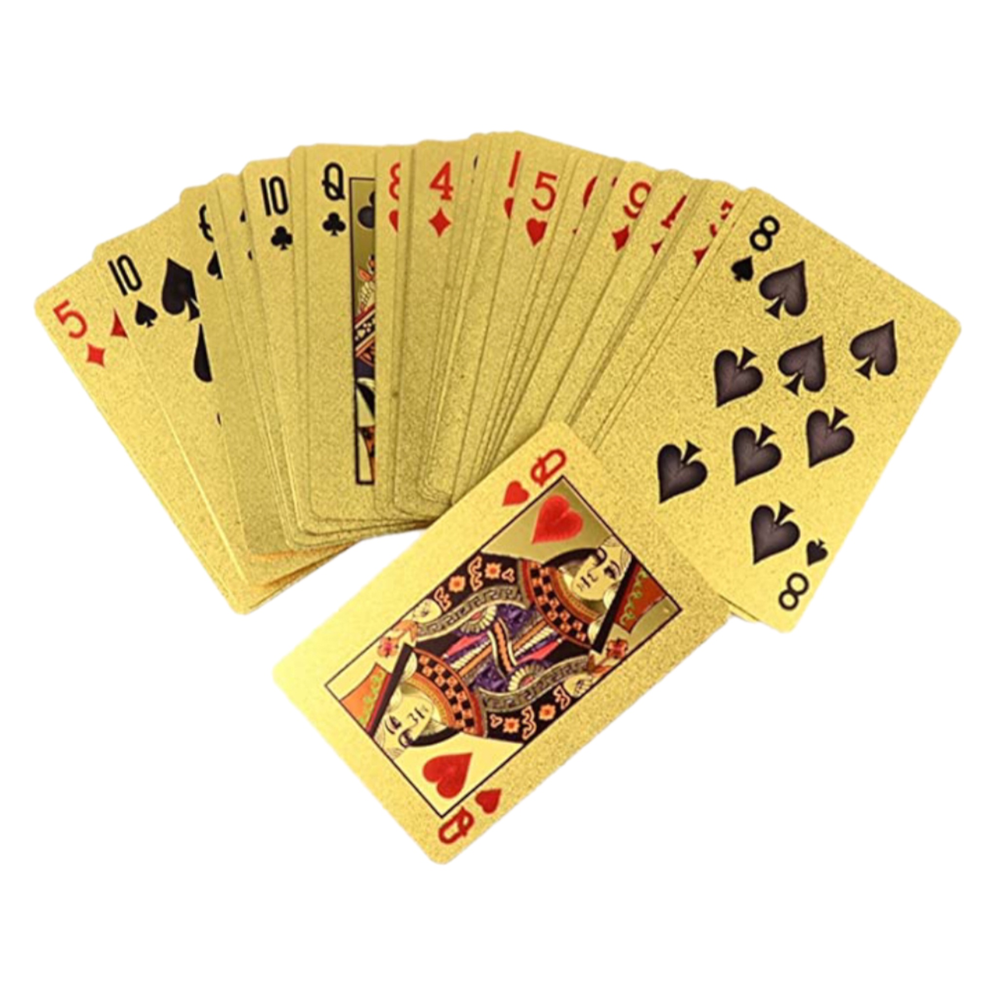 Baraja Dorada Poker Gold 100 Dolares Cartas