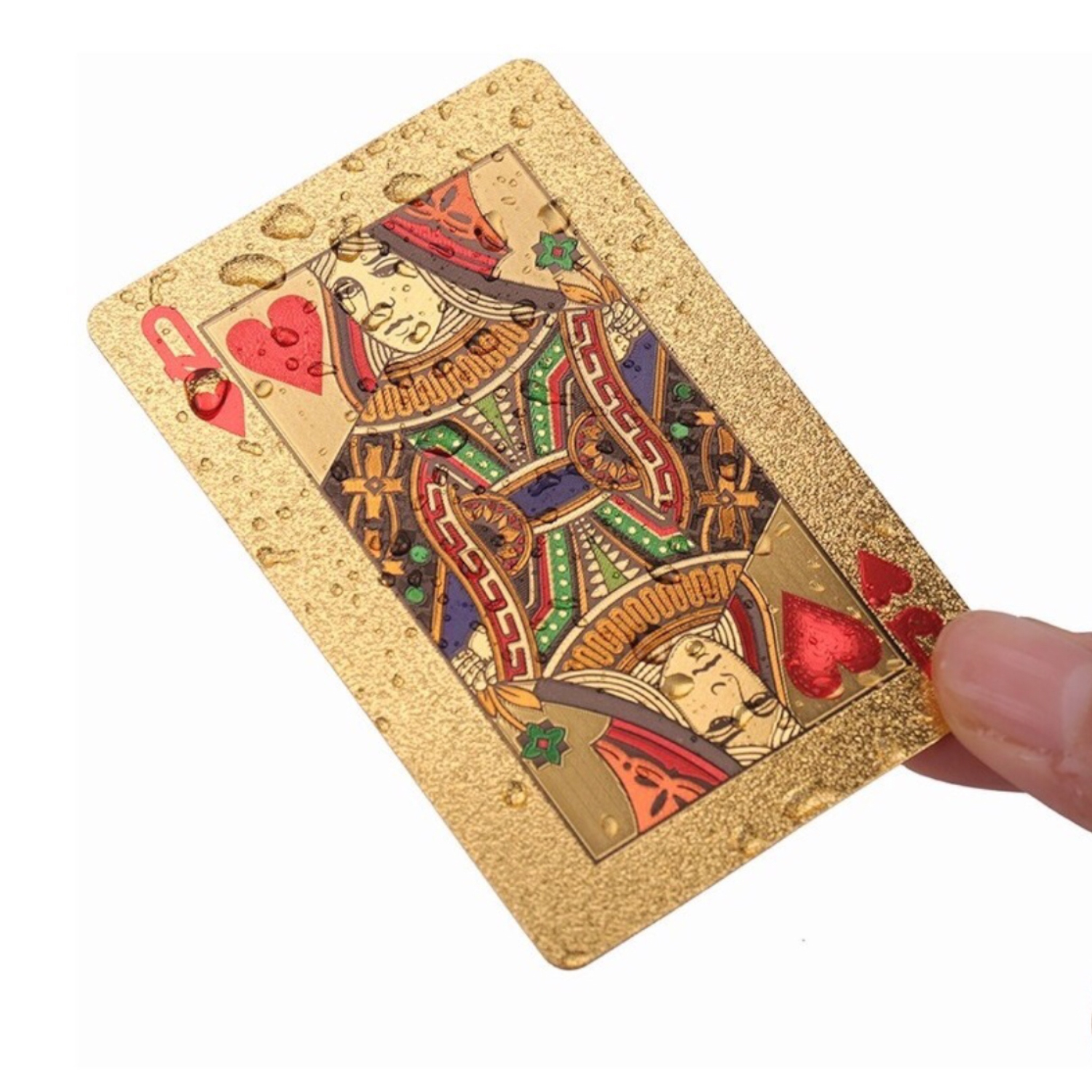 Baraja Dorada Poker Gold 100 Dolares Cartas