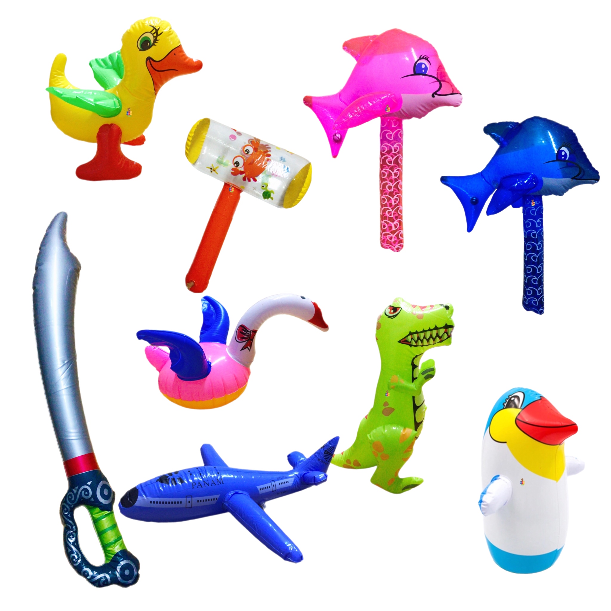 5 Figuras Inflables Playa Varios Modelos Para Golpear