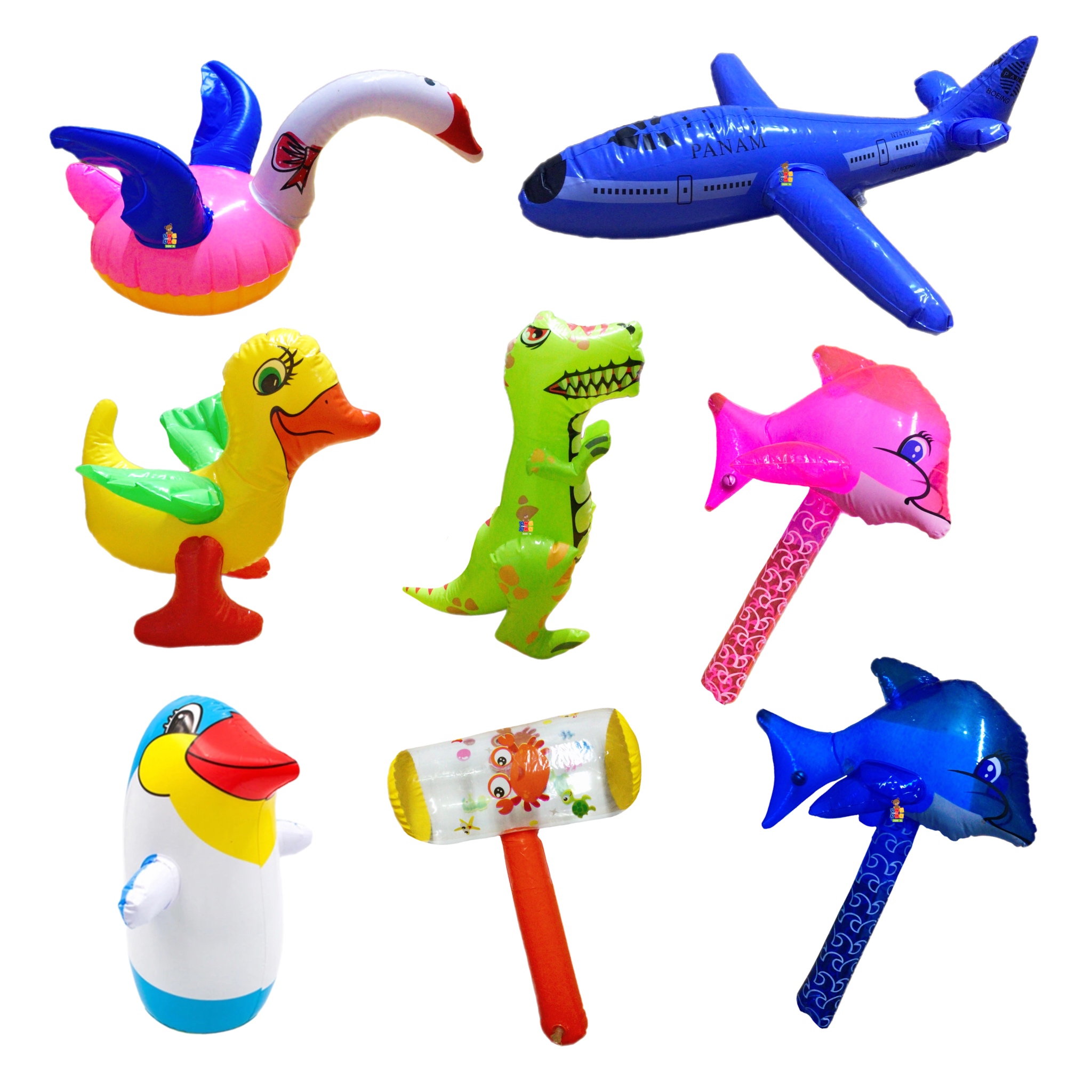 5 Figuras Inflables Playa Varios Modelos Para Golpear