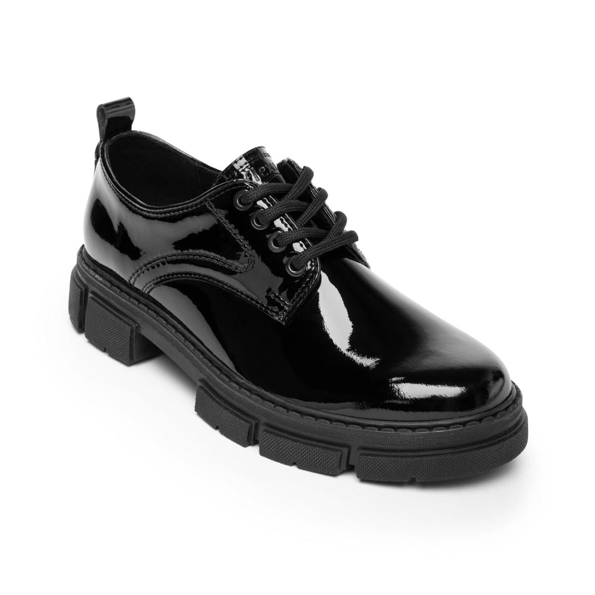 Zapato Derby Casual Charol Flexi Para Mujer 124603