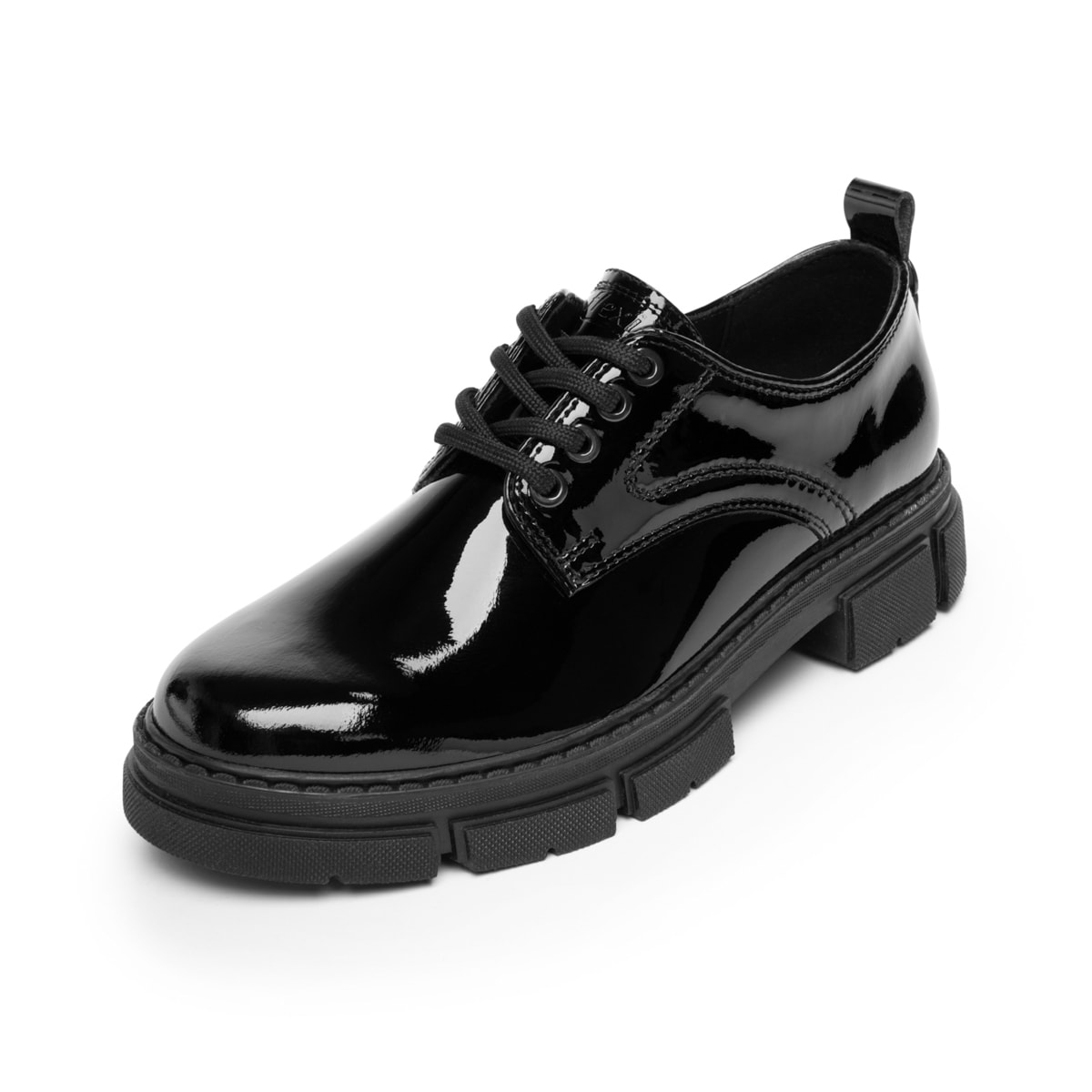 Zapato Derby Casual Charol Flexi Para Mujer 124603