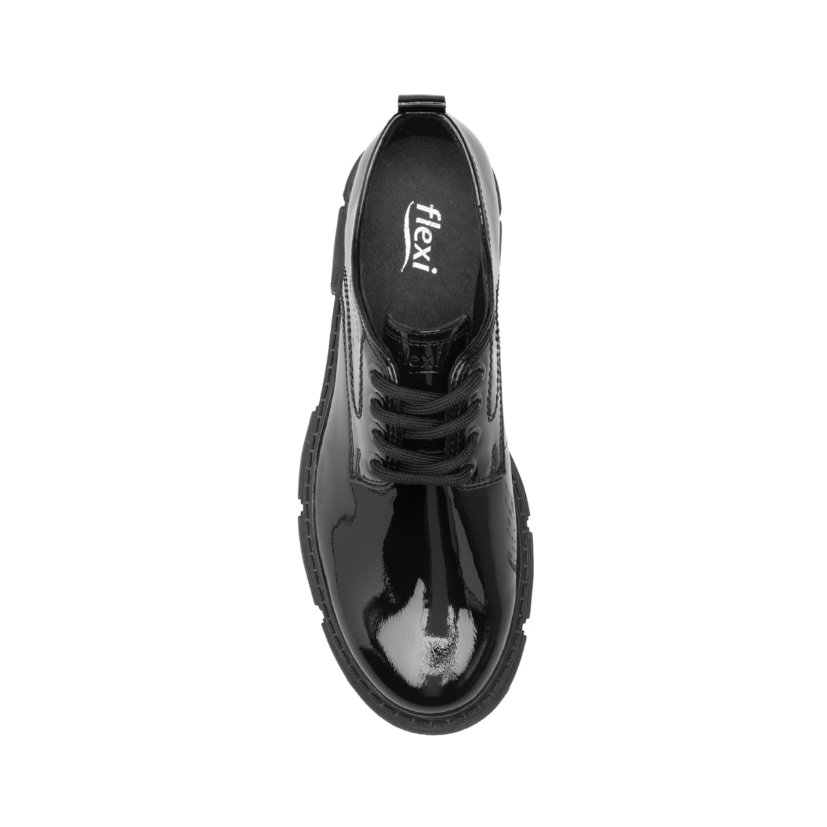 Zapato Derby Casual Charol Flexi Para Mujer 124603