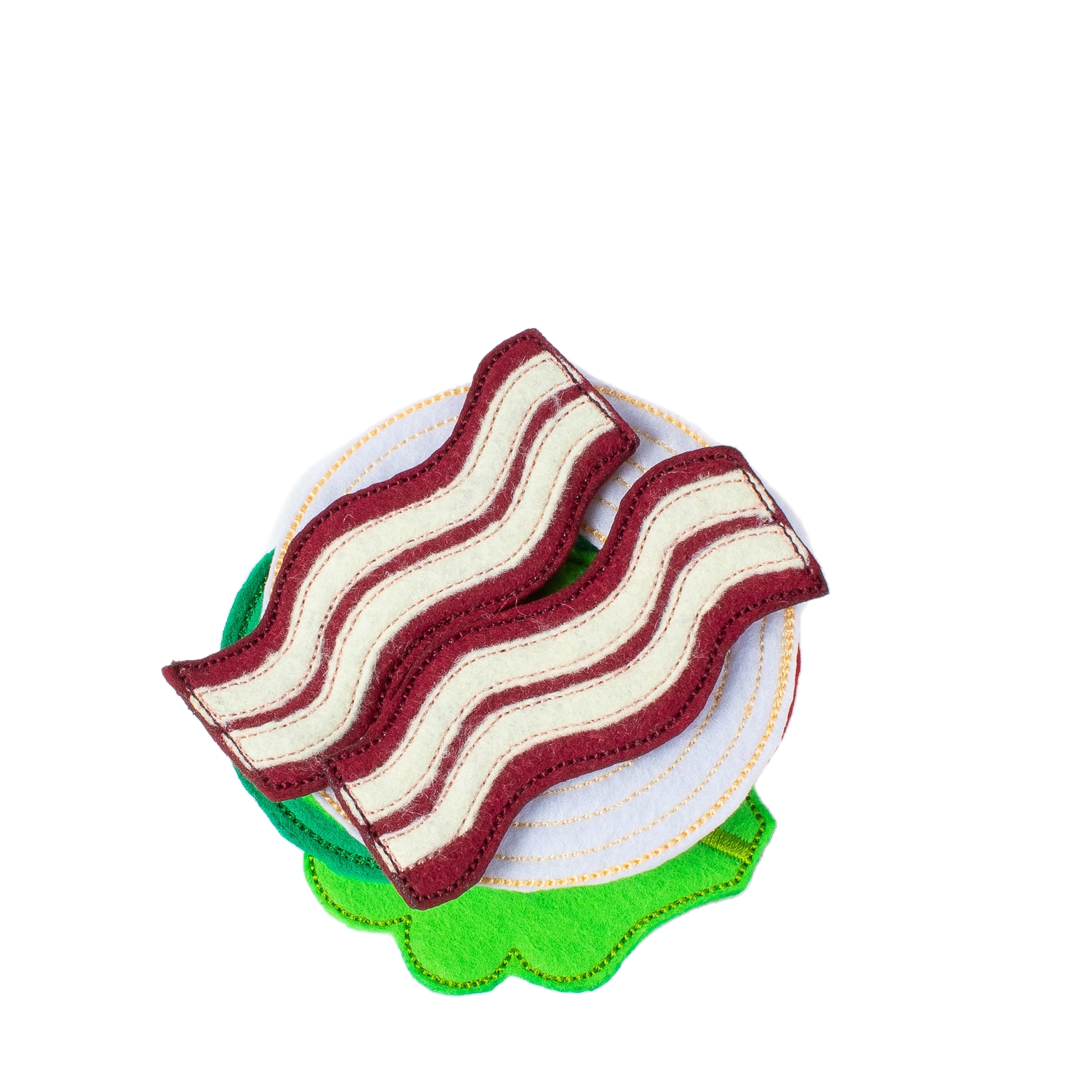 Juguete Didáctico Hamburguesa Con Ingredientes De Fieltro.