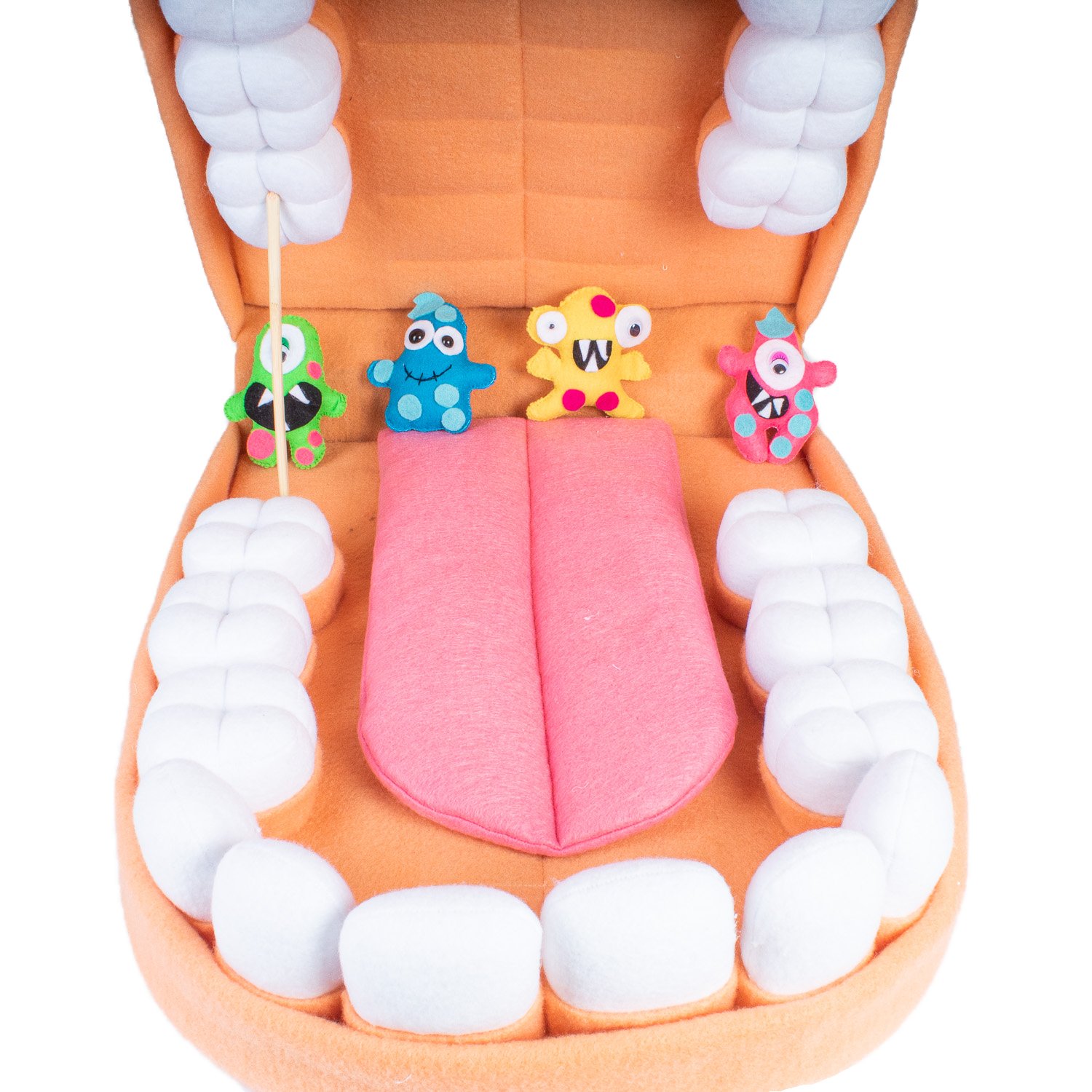 Boca De Juguete Dentadura Didáctica Gigante Fieltro