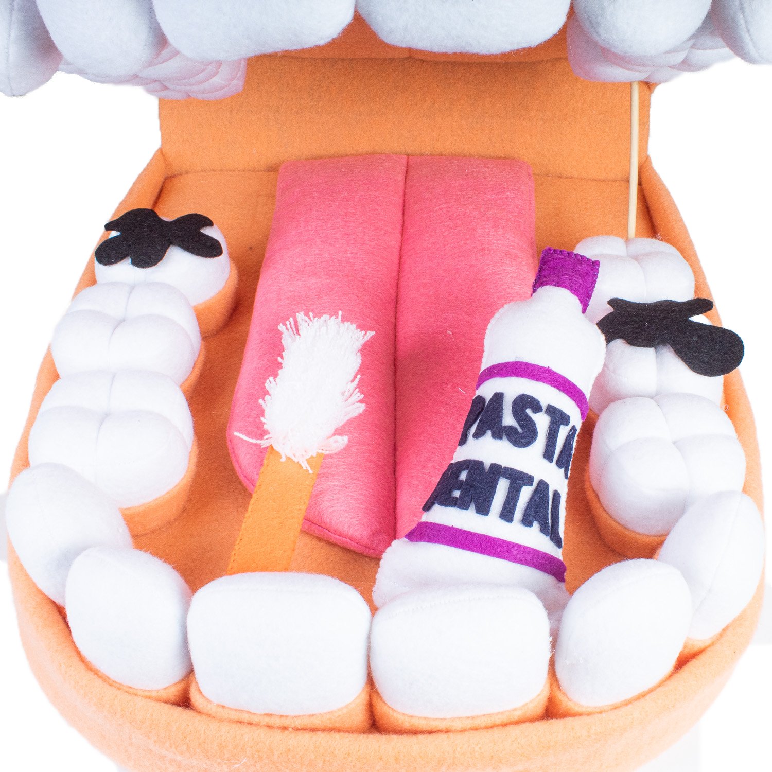 Boca De Juguete Dentadura Didáctica Gigante Fieltro