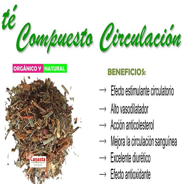 Té Herbal para la Circulacion 7 Plantas Orgánico 1Kg