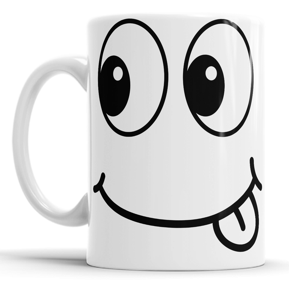 Taza para cafe 11 onzas  cara sonrientes paquete con 4 tazas