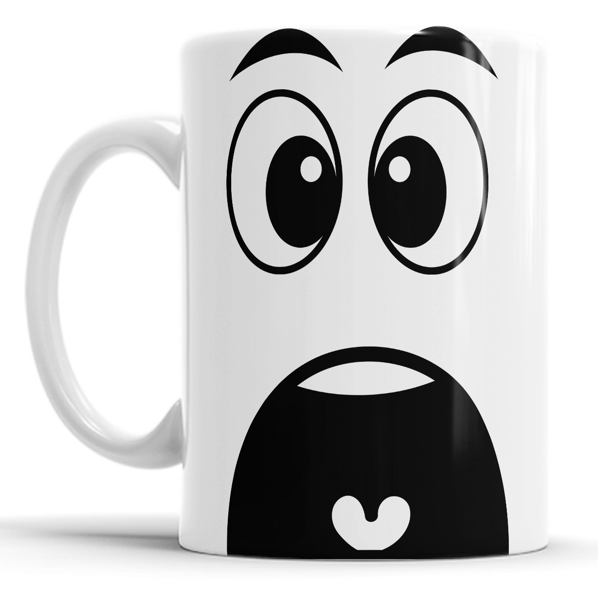 Taza para cafe 11 onzas  cara sonrientes paquete con 4 tazas