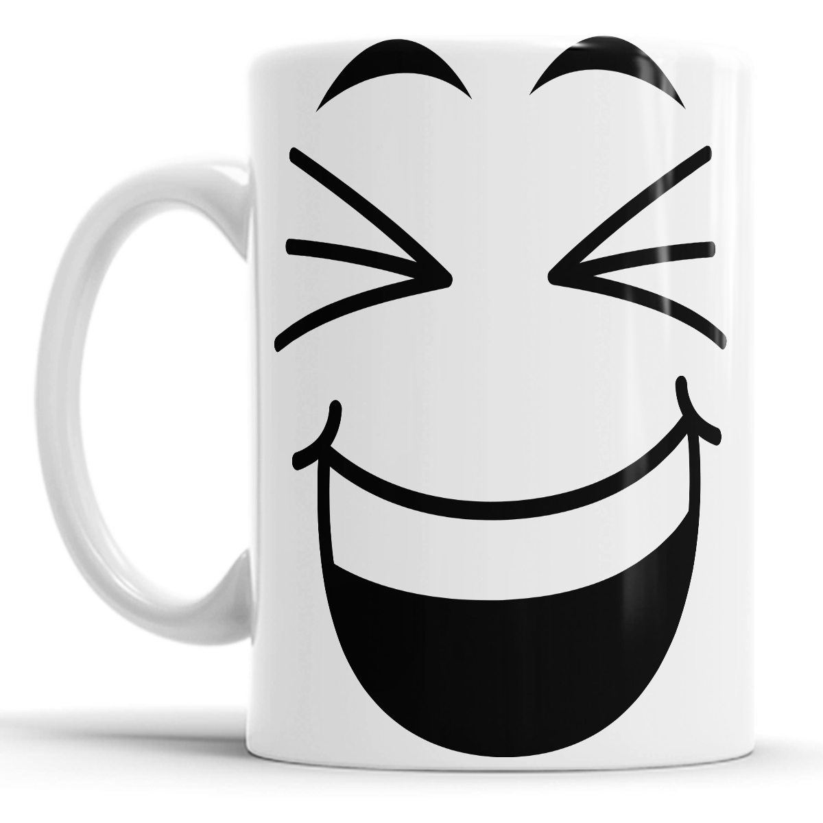 Taza para cafe 11 onzas  cara sonrientes paquete con 4 tazas