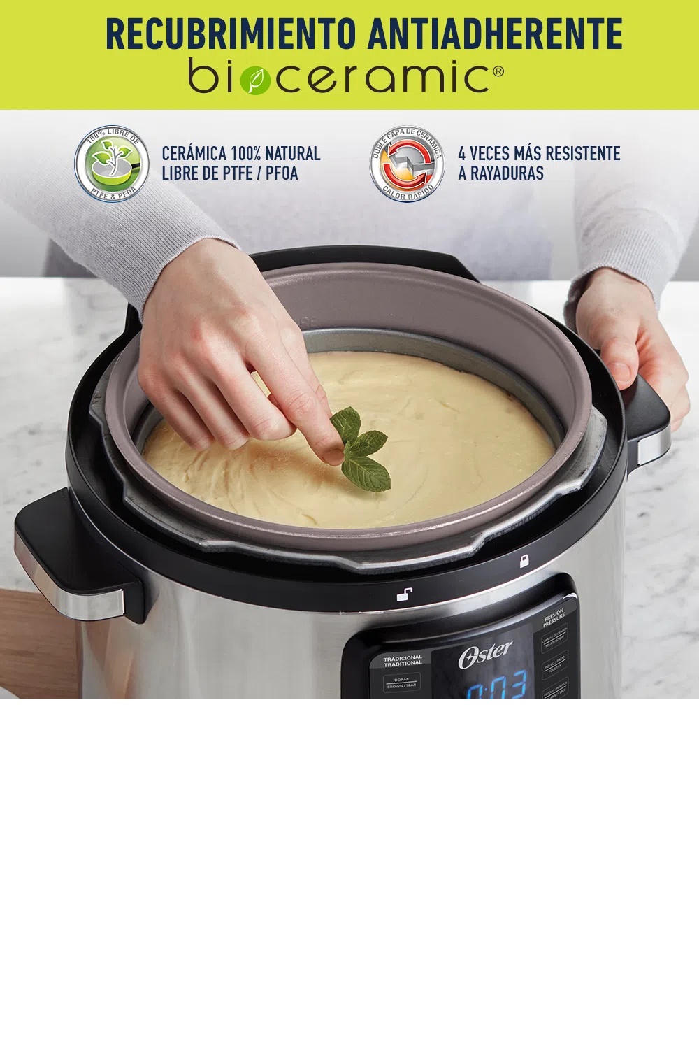 Multi-olla Rápida Xl Oster Ckstpcec8801 7.5l 14 Funciones