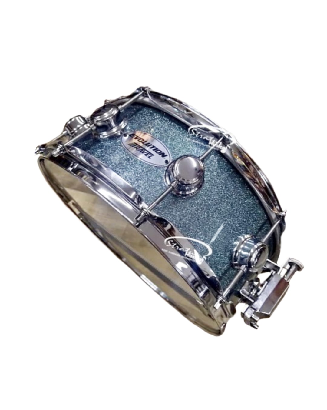 Batería Acústica Evolution Color Azul Brillante de 4 Piezas 