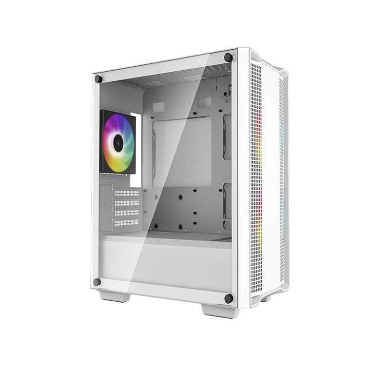 Gabinete Deepcool CC360 Matx ARGB S/ Fuente Cristal R-CC360-WHAPM3-G-1