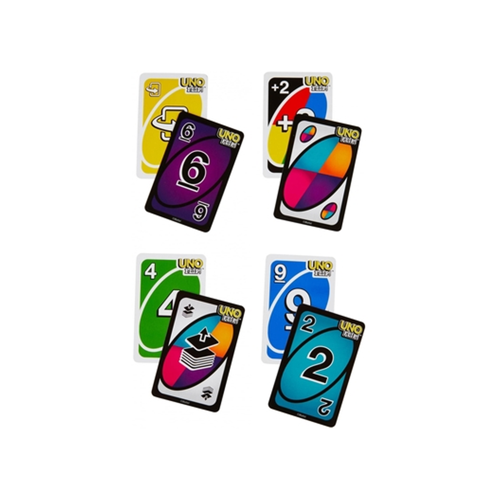 Juego de Mesa Silver Games 22322 Uno Flip Morado