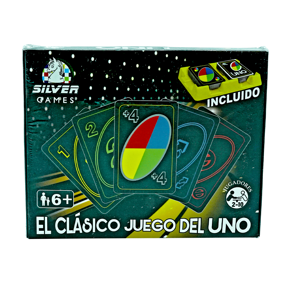 Juego de Mesa Silver Games 52825 Uno Black