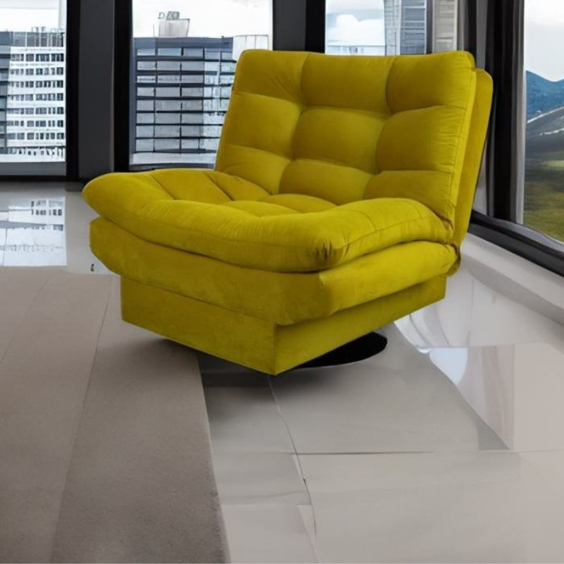 Sillón Moderno Individual Amarillo
