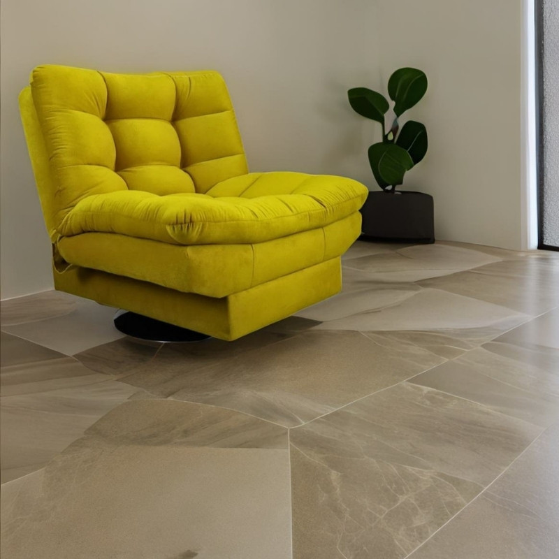 Sillón Moderno Individual Amarillo