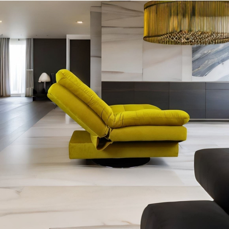 Sillón Moderno Individual Amarillo