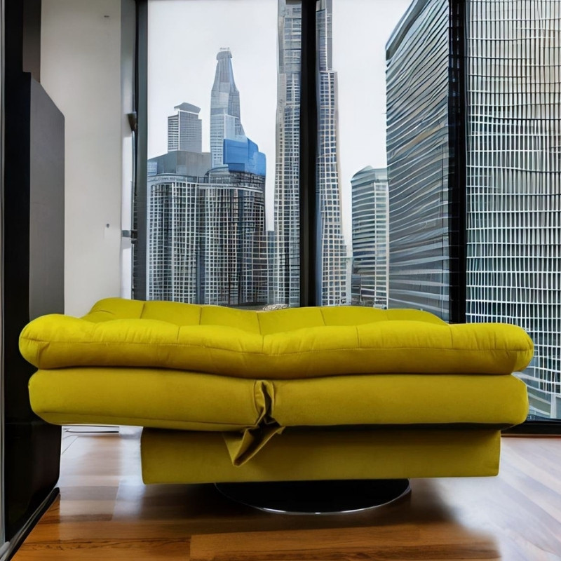 Sillón Moderno Individual Amarillo
