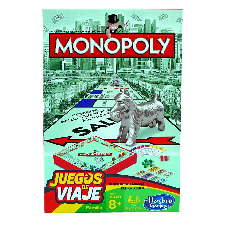 Juego de mesa Hasbro Gaming 29493 Monopoly Juego de Viaje