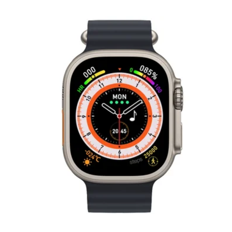 Smartwatch T900 Ultra Negro Bluetooth Reloj Inteligente Recargable Carga Inalambrica