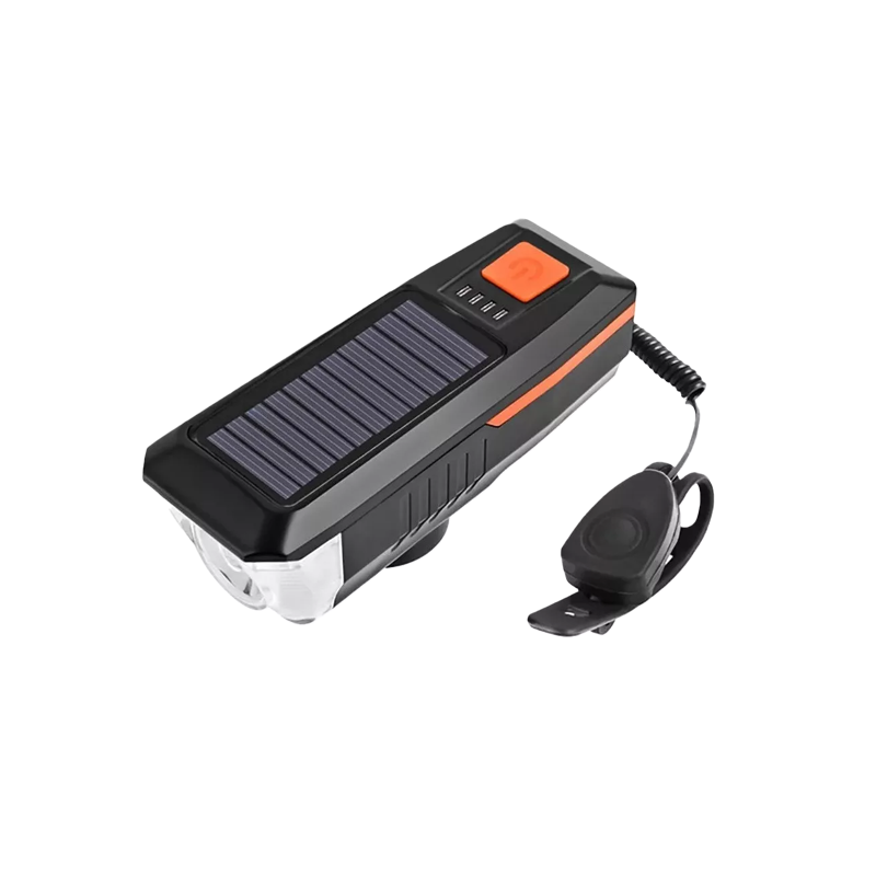 Luz Led Bicicleta Delantera Y Trasera Solar Y Usb Recargable